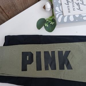 Pink Victoria's Secret Ombre Leggings Size Small